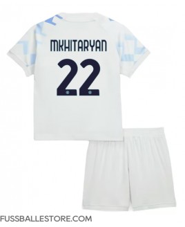 Günstige Inter Milan Henrikh Mkhitaryan #22 Auswärts Trikotsatzt Kinder 2025-26 Kurzarm (+ Kurze Hosen)